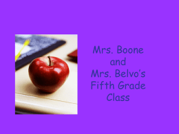 Ms. Williams’ Fourth Grade Class