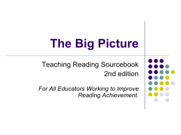 The Big Picture - Sourcebook Companion