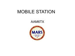 MOBILE STATION - Texas Army MARS (Military Auxiliary Radio