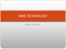SMS TECHNOLOGY - Indiana University of Pennsylvania