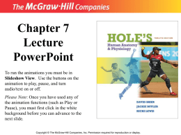 PowerPoint to accompany Hole&rsquo;s Human Anatomy and