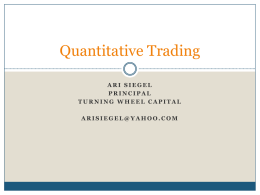 Quantitative Trading