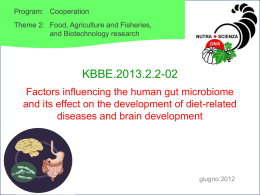 KBBE.2013.2.2-02 Factors influencing the human gut