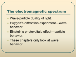 Electromagnetic Waves - Natomas Unified School District