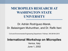 Washington State University (Prof. Adrian Rodriguez