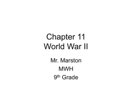 Chapter 11 World War II - Arcadia Unified School District