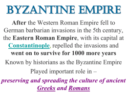 Byzantine Empire - Mr. Heusing's Website
