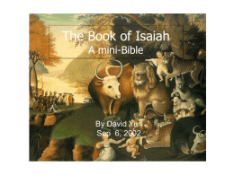 Isaiah – a miniature Bible