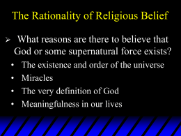 Philosophy of Religion