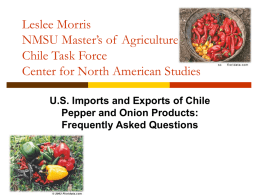 Chile Task Force - New Mexico State University