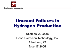 Unusual Failures in Hydrogen Production
