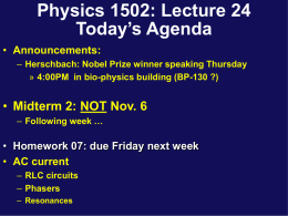 Phys132 Lecture 5 - University of Connecticut