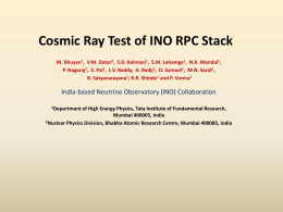 Cosmic Ray Test of INO RPC Stack