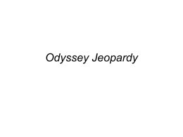 Odyssey Jeopardy - Gonzaga College High School