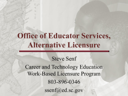Office of Educator Certification, Recruitment, and Preparation