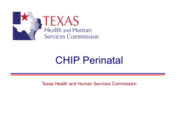 Leadership Briefing Outline - Health and Human Services