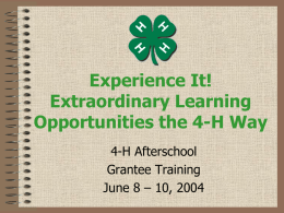 ExperientialLearningModel - 4-H