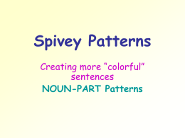 Spivey Patterns