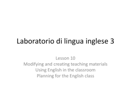 Laboratorio di lingua inglese 3