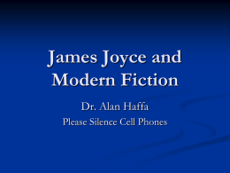 James Joyce and Modern Fiction