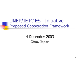 EST Initiative Cooperation Framework