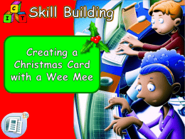 Creating a Christmas Card with a Wee Mee