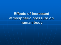 Effects of increased atmospheric pressure on human body