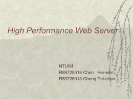 High Performance Web Server