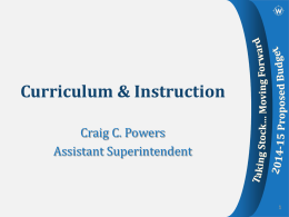 Curriculum & Instruction