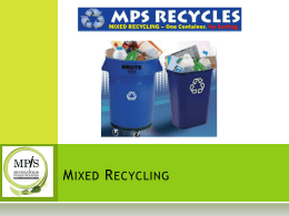 Mixed Recycling - Minneapolis Public Schools