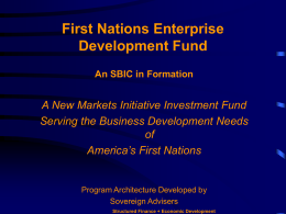 First Nations Enterprise Development Fund