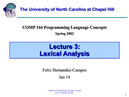 Lecture 3 - Computer Science