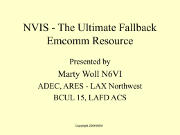 NVIS - The Ultimate Fallback Emcomm Resource