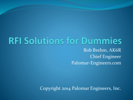 RFI Solutions for Dummies