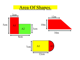Area Of Shapes
