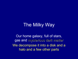 The Milky Way - TCNJ | The College of New Jersey