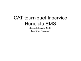 CAT tourniquet - Emergency medicine