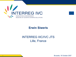 PowerPoint Presentation INTERREG IVC - GROW