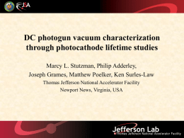 DC photogun vacuum characterization through photocathode