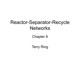 Reactor-Separator-Recycle Networks