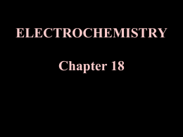 ELECTROCHEMISTRY AND ITS APPLICATIONS GENERAL …