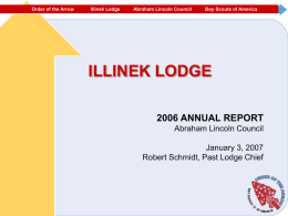 Lodge Annual Report