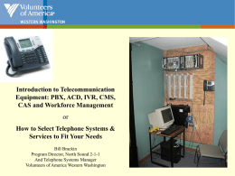 Introduction to Telecommunication Equipment