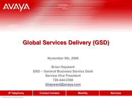 Global Technical Services Overview