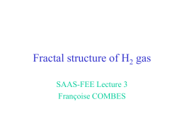 Fractal structure of H2 gas