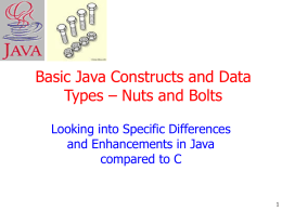 Java Nuts and Bolts