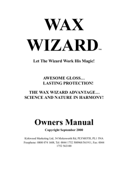 WAX WIZARD™ Let The Wizard Work His Magic! AWESOME …