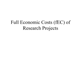Full Economic Costs
