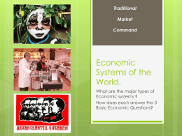 Economic Systems of the World.