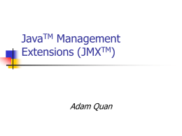 Java Management Extensions (JMX)